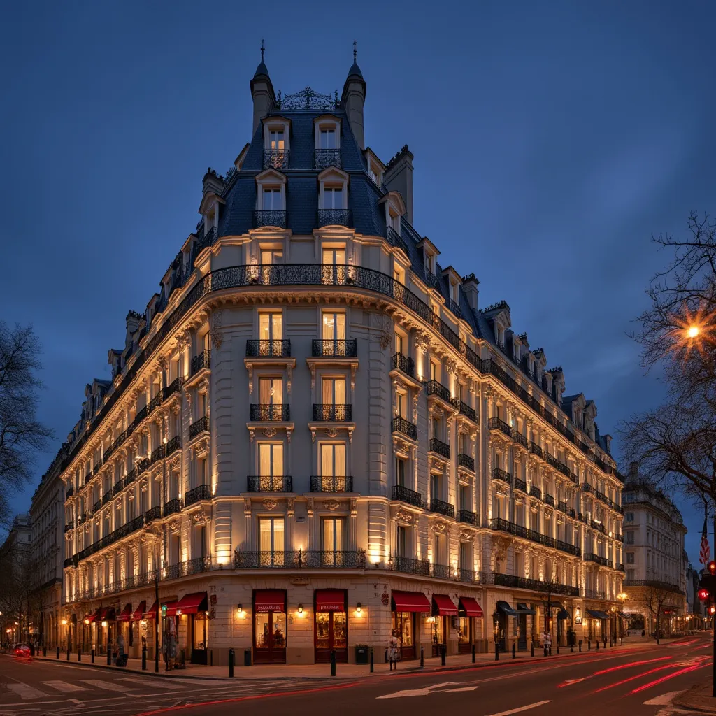 Grand hôtel parisien avec éclairage LED intelligent